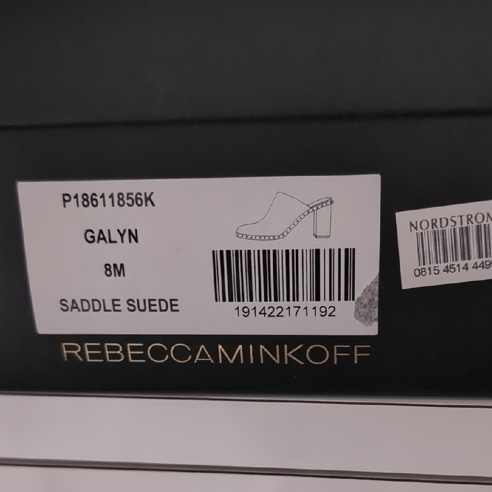 Rebecca Minkoff Women's Saddle Suede Heels 8M